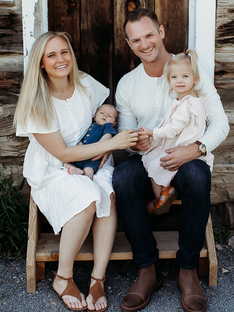 Dr. Gambee with wife and two children